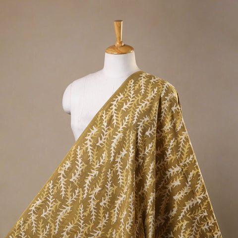 Brown - kutch batik cotton fabric 03 - handcrafted