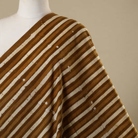 Brown - kutch batik cotton fabric 04 - handcrafted