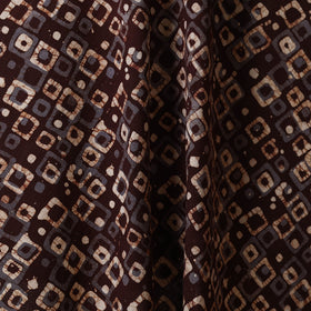 Brown - kutch batik cotton fabric 09 - handcrafted