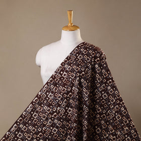 Brown - kutch batik cotton fabric 09 - handcrafted