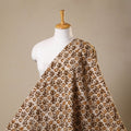 Brown - kutch batik cotton fabric 11 - handcrafted