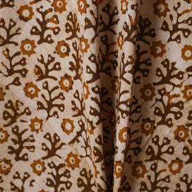 Brown - kutch batik cotton fabric 11 - handcrafted