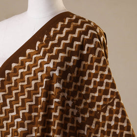 Brown - kutch batik cotton fabric 12 - handcrafted