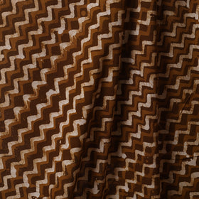 Brown - kutch batik cotton fabric 12 - handcrafted