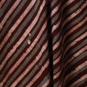Brown - kutch batik cotton fabric 30 - handcrafted