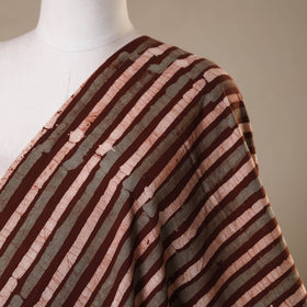 Brown - kutch batik cotton fabric 30 - handcrafted