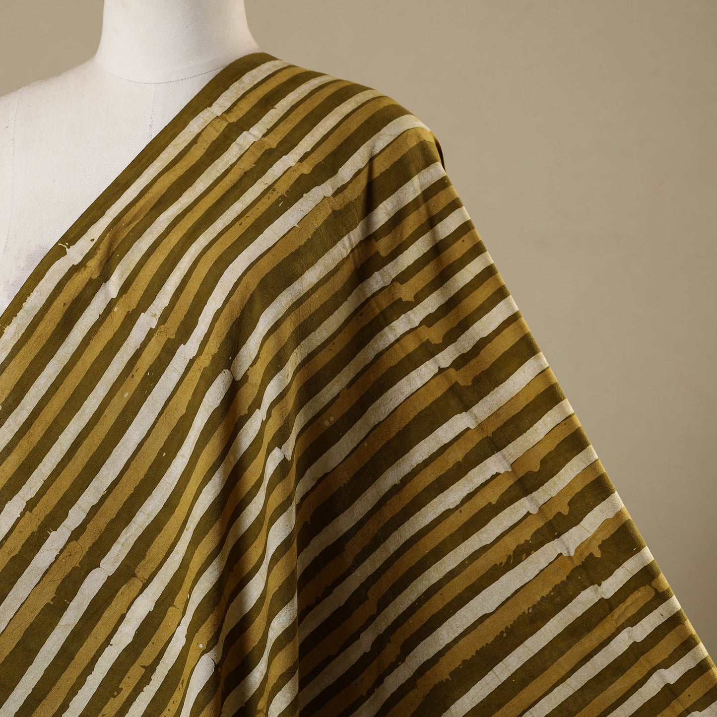 Brown - kutch batik cotton fabric 31 - handcrafted