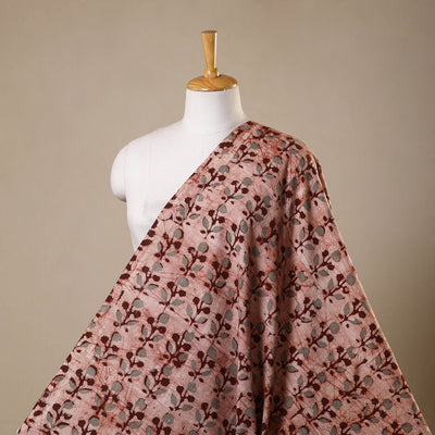Brown - kutch batik cotton fabric 42 - handcrafted