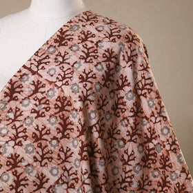 Brown - kutch batik cotton fabric 44 - handcrafted