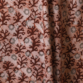 Brown - kutch batik cotton fabric 44 - handcrafted