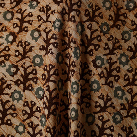 Brown - kutch batik cotton fabric 48 - handcrafted