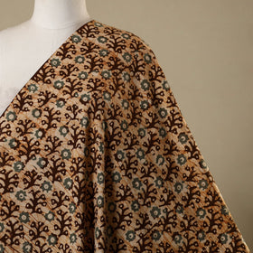 Brown - kutch batik cotton fabric 48 - handcrafted