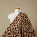 Brown - kutch batik cotton fabric 48 - handcrafted