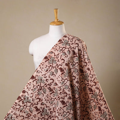 Brown - kutch batik cotton fabric 54 - handcrafted