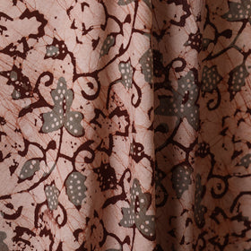 Brown - kutch batik cotton fabric 54 - handcrafted