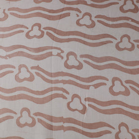 Brown - kutch batik modal silk fabric 06 - handcrafted