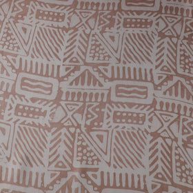 Brown - kutch batik modal silk fabric 21 - handcrafted