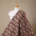 Brown - kutch batik cotton fabric 03 - handcrafted