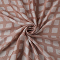 Brown - kutch batik modal silk fabric 05 - handcrafted