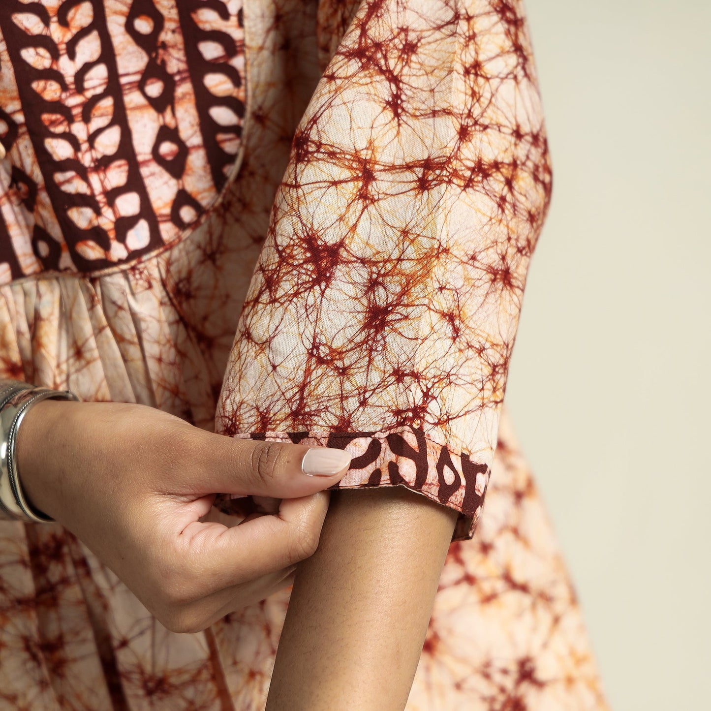 Buy Kutch Batik Printed Cotton Straight Kurta for Women