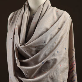 Kutch bhujodi mirror work handwoven merino wool shawl 32