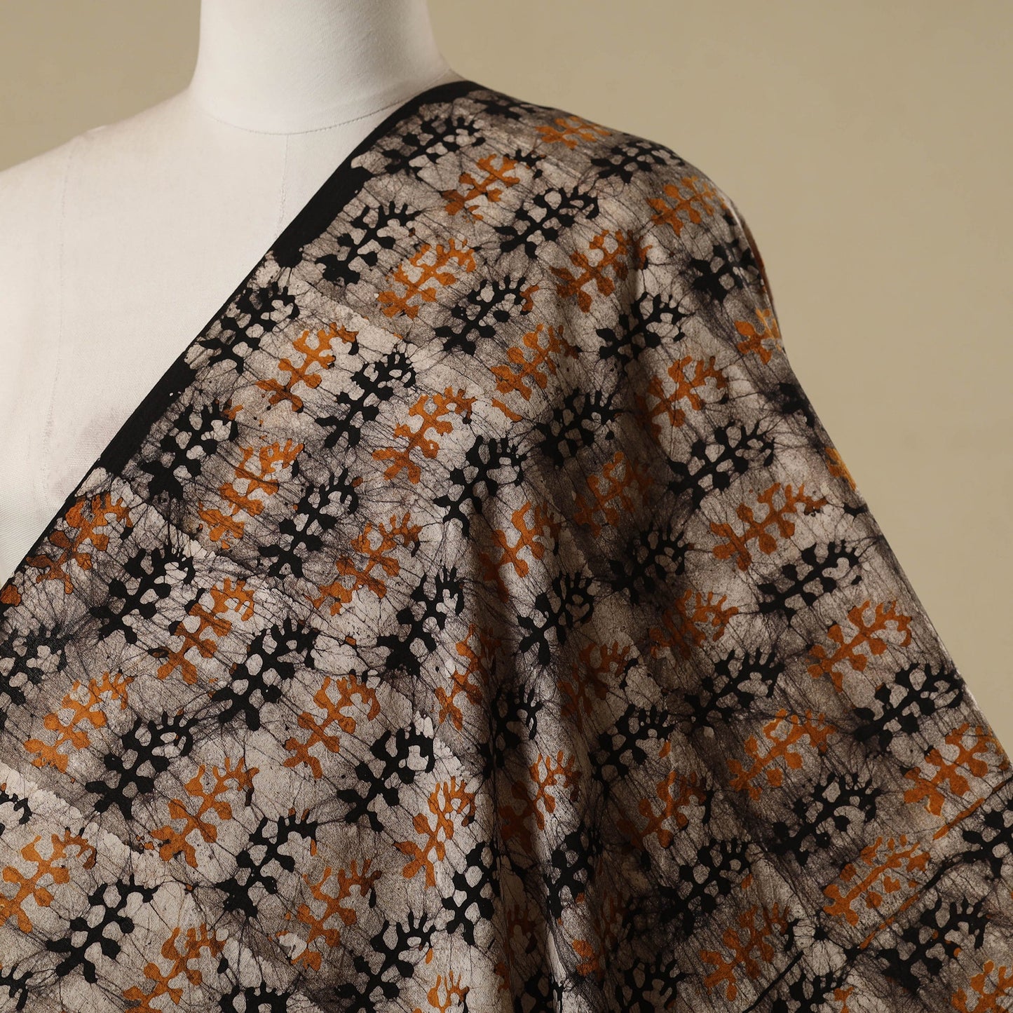 Kutch hand batik cotton fabric 07 - handcrafted