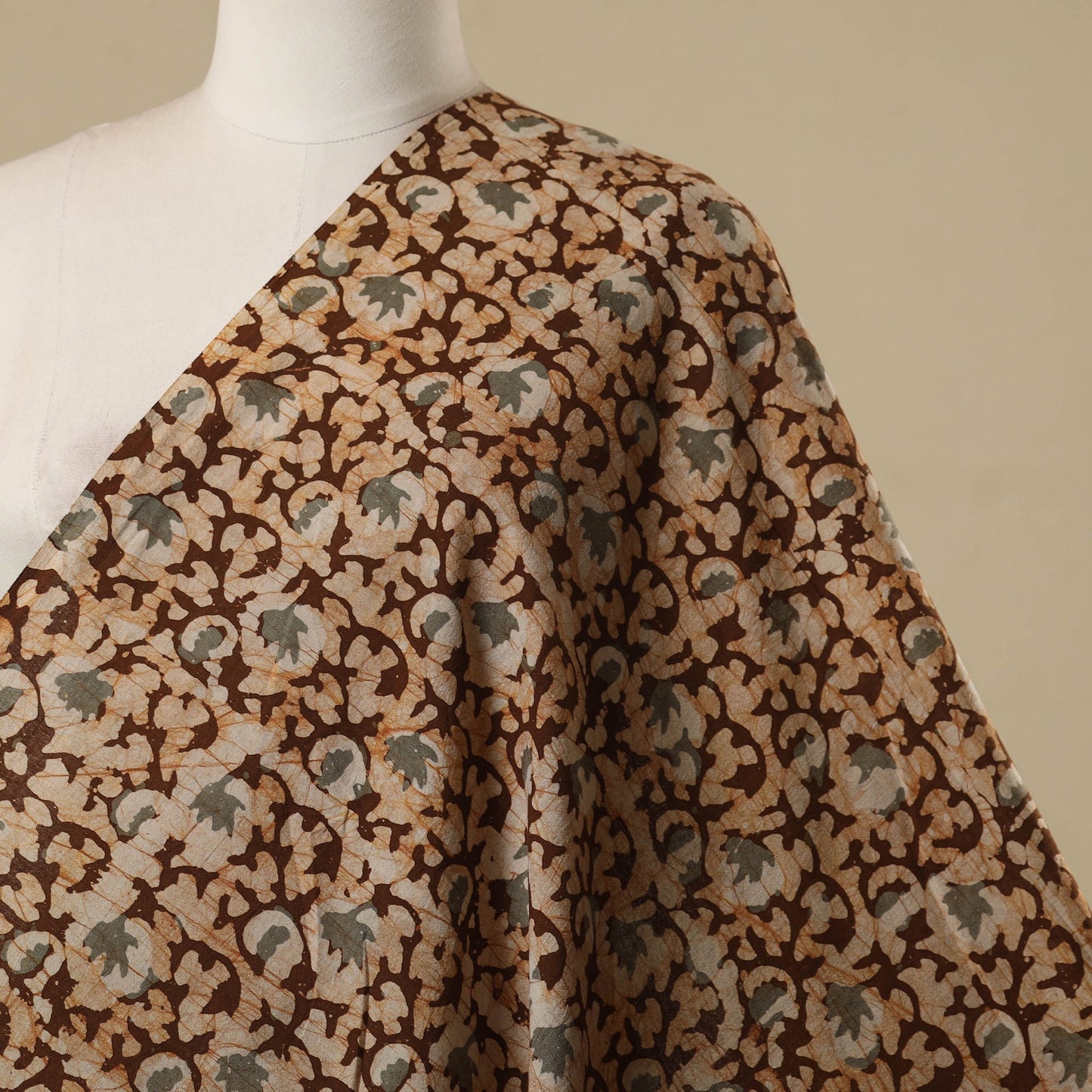 Kutch hand batik cotton fabric 14 - handcrafted