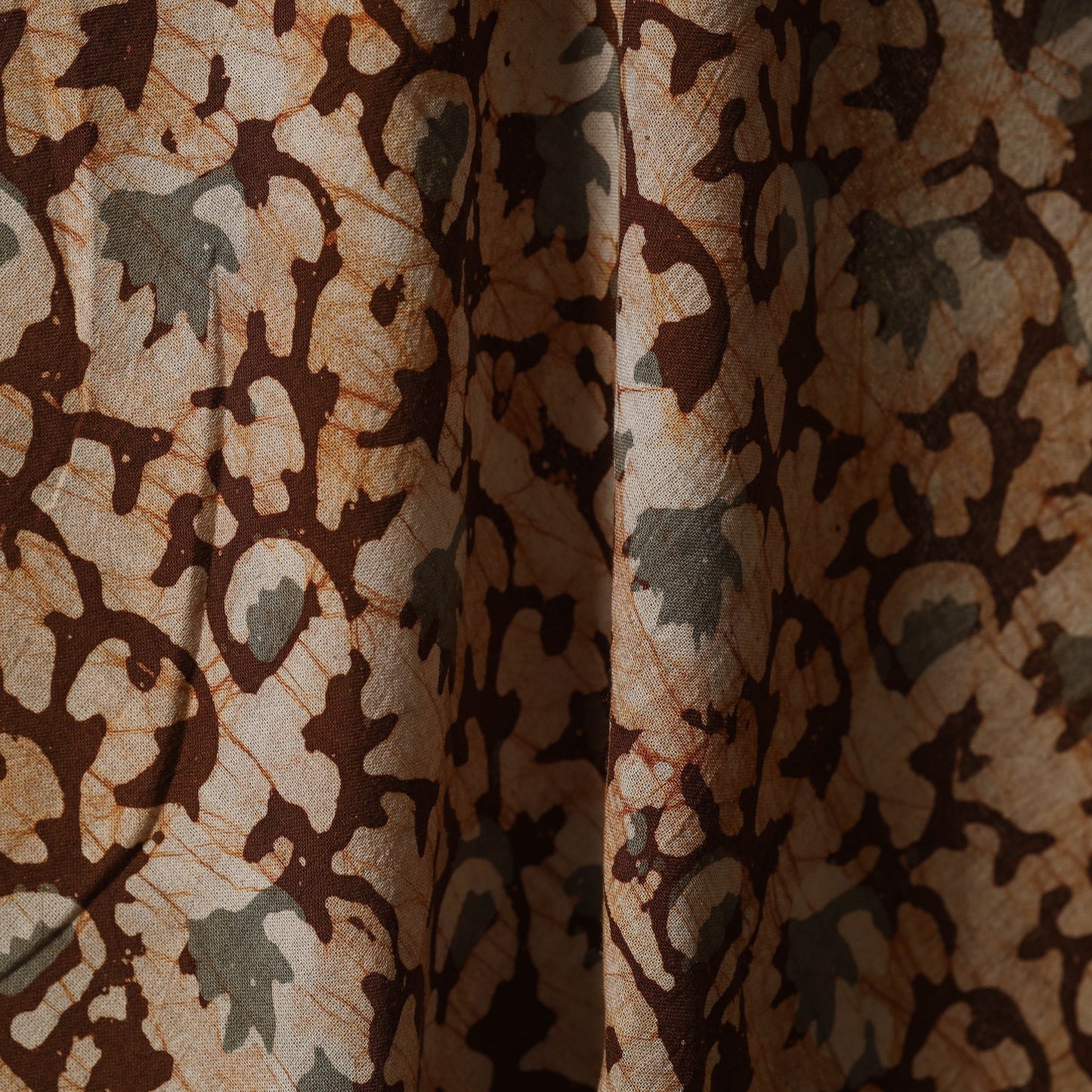 Kutch hand batik cotton fabric 14 - handcrafted