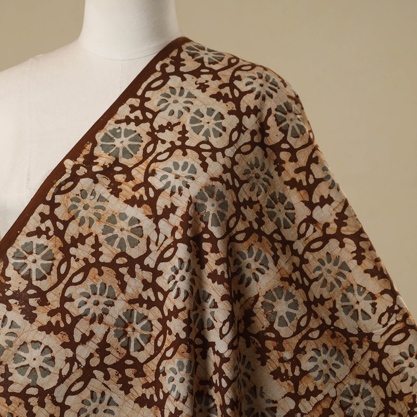 Kutch hand batik cotton fabric 32 - handcrafted