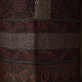 Kutch hand block ajrakh print natural dyed linen 2pc