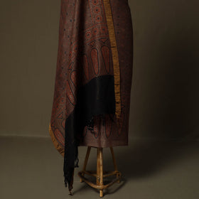 Kutch hand block ajrakh print natural dyed linen 2pc