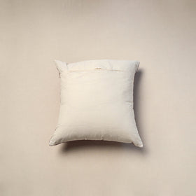 Kutch hand embroidery mirror work quilted cushion cover (16