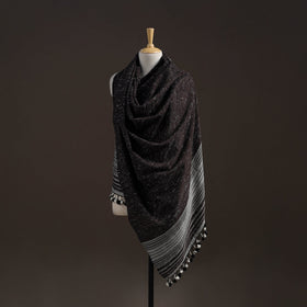 Kutch handwoven merino wool shawl 43 - handcrafted