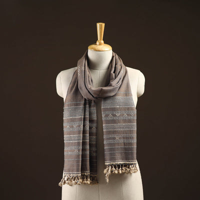 Kutch handwoven merino wool stole 53 - handcrafted