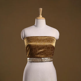 Kutch printed modal silk blouse piece with lace work 26