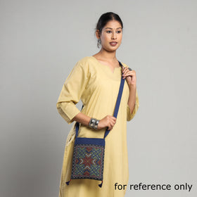 Buy Kutch Rabari Hand Embroidery Mashru Silk Sling Bag Online at iTokri.com