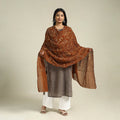  Brown Kutch Tie-Dye Cotton Bandhani Dupatta