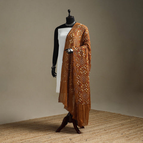 Kutch tie-dye cotton bandhani dupatta 112 - handcrafted