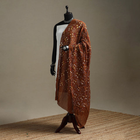 Kutch tie-dye cotton bandhani dupatta 66 - handcrafted