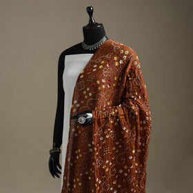 Kutch tie-dye cotton bandhani dupatta 66 - handcrafted