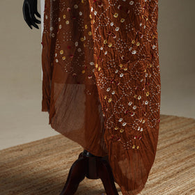 Kutch tie-dye cotton bandhani dupatta 66 - handcrafted