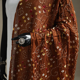 Kutch tie-dye cotton bandhani dupatta 66 - handcrafted
