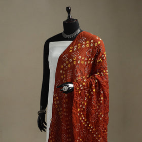 Kutch tie-dye cotton bandhani dupatta 81 - handcrafted