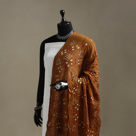 Kutch tie-dye cotton bandhani dupatta 84 - handcrafted