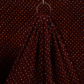  Brown Kutch Tie-Dye Mul Cotton Bandhani Fabric