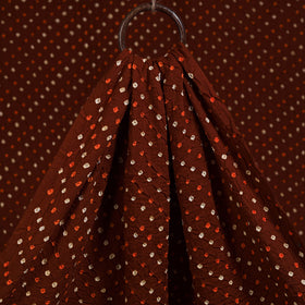 Brown - kutch tie-dye cotton bandhani fabric 10