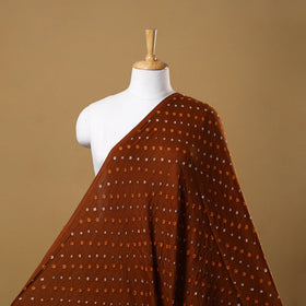 Brown - Kutch Tie-Dye Cotton Bandhani Fabric 15