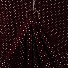 Brown - kutch tie & dye cotton bandhani fabric 25