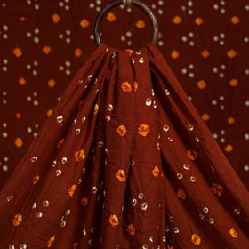 Brown - kutch tie-dye cotton bandhani fabric 27