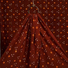 Brown - kutch tie-dye cotton bandhani fabric 27